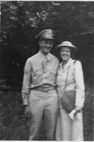 From the back:
'Sgt. Paul and Junior Cadet Anna Gleason
June 13 1944'